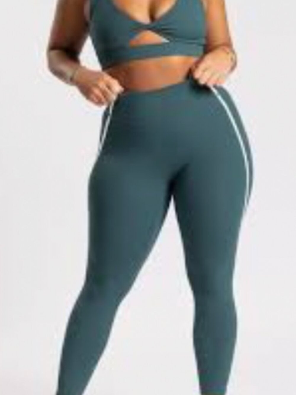 PTULA Matching Set- Summit Sports Bra & Alpine Legging M Evergreen NWOT
